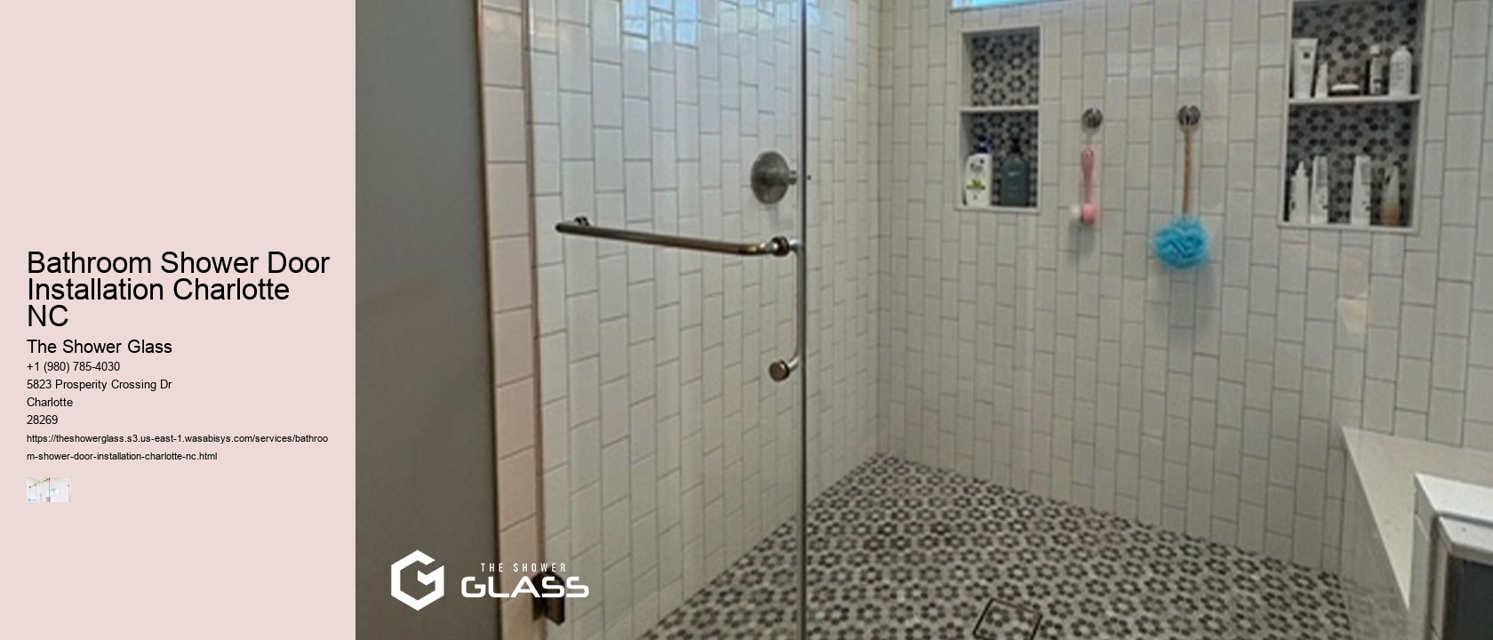 Bathroom Shower Door Installation Charlotte NC