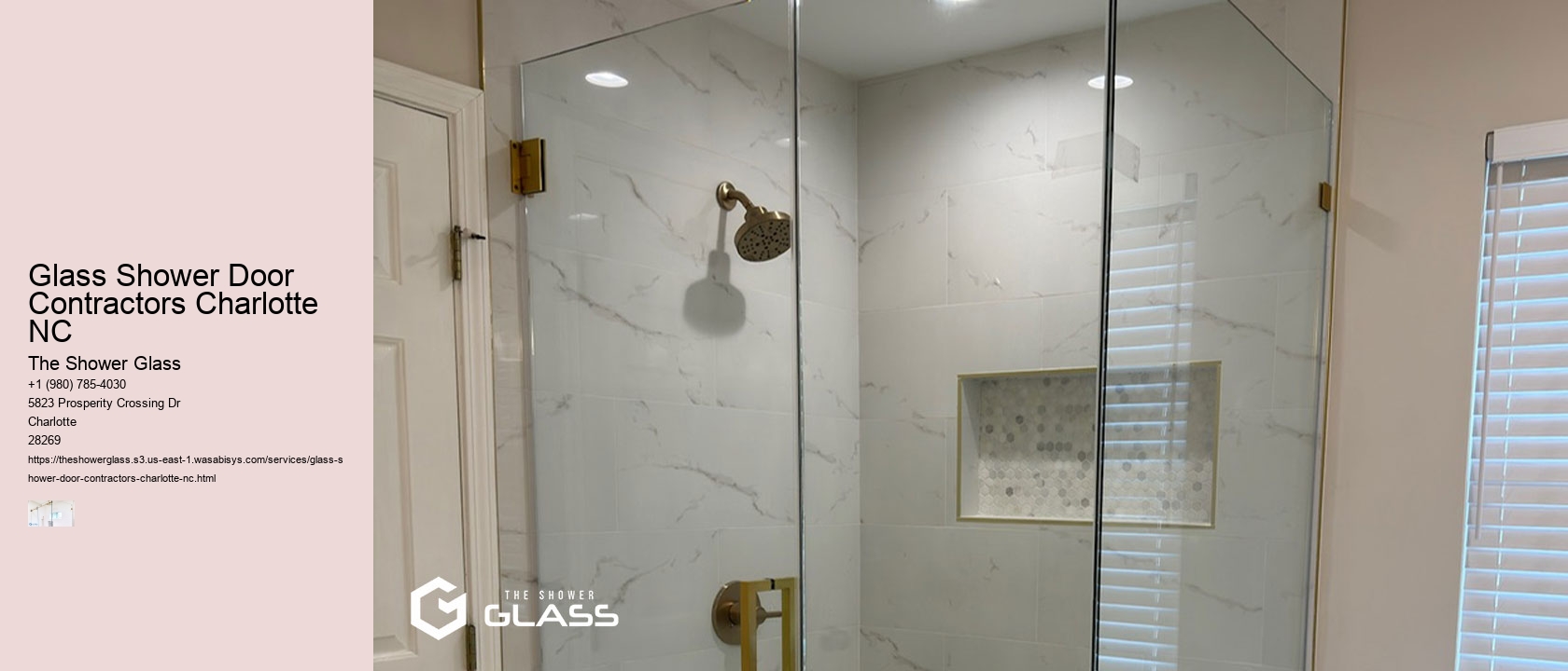 Glass Shower Door Contractors Charlotte NC