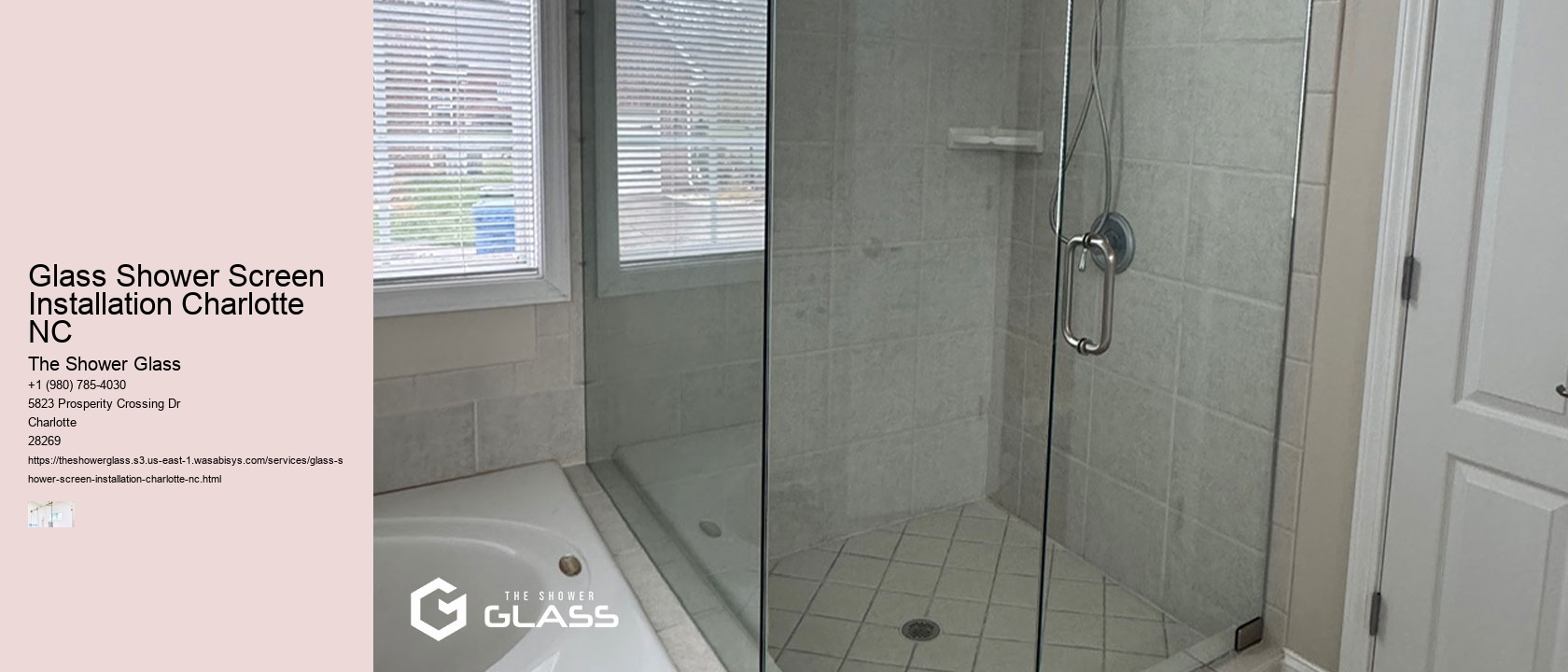 Glass Shower Screen Installation Charlotte NC