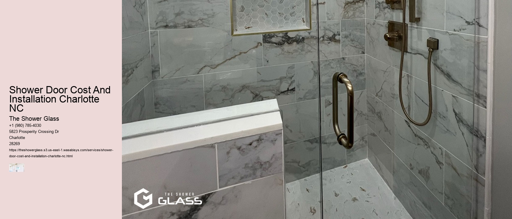 Shower Door Cost And Installation Charlotte NC